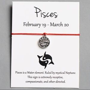 Pisces Astrology Zodiac Sign Constellations Wish Bracelet Birthday Jewelry